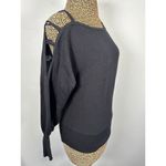 Vintage Mondi West Germany Size 36 Women Top Sweater Cutout Shoulder Black Retro Photo 13