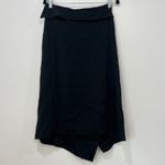 St. John  Womens Black Skirt 6 Wrap Midi Modest Career Dog‎ Show Minimal Solid Photo 2