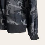 Equipment  Femme Abbot Underground Camo Black Silk Bomber Jacket Photo 3