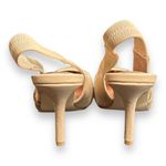 Nine West Ciser3 Beige Elastic Slingback 4" Heel Women's Shoes Size 6.5M Photo 2