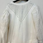 Free People  Sachi Long Sleeve Ruffle Minidress in Ivory Size Small Photo 9