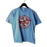 1990 Vintage Vietnam Veteran Scholarship Race T Shirt 90s M Medium Buffalo Blue Photo 1