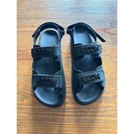 ICCON Cris Cavallari Icconic Velcro Strap Dad Sandals in Black, sz 245 [7.5] Black Photo 1