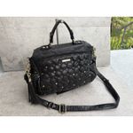 Rebecca Minkoff Black Quilted Leather Crossbody Bag Studded Clutch Tassel Purse Size M Photo 1