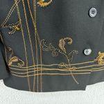 Susan Graver  Jacket M Black Gold Embroidered Beaded Career Chic Holiday Evening Photo 7