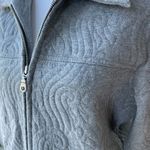 Laura Ashley Vintage  Gray Quilted Zip Up Short Jacket Size Medium Photo 5