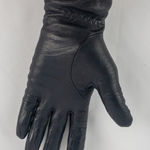 Grandoe Vintage Soft Black Vegan Leather Gloves Medium 7 Photo 0