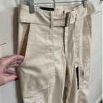 Banana Republic Belted Cargo Pants Wmns 10 Khaki Beige Utility Tapered Trousers Photo 10