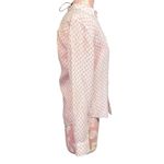 Frank & Eileen  Barry Linen Long Sleeve Shirt Pink Pineapples $258 XS Button Up Photo 2