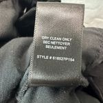 Rebecca Taylor Women Black Velvet High Rise Straight Leg Pants S Minimalist Chic Photo 8