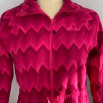 The North Face Women's Harper Full Zip Fleece- Chevron- Berry- Size Medium Photo 3