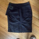 ZARA basics, black ruffled pencil skirt Photo 1