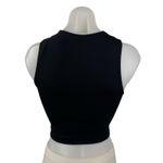 Aritzia  Babaton Women's Black Crew Neck Sleeveless Slim Fit Crop Tank Top Sz XS Photo 1