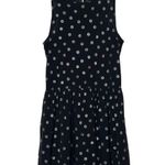 Free People  Sheer Lace Metallic Drop Waist Black White Polka Dot Mini Dress Photo 1