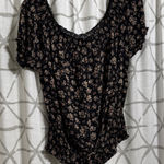 Zenobia  Black Floral Blouse Photo 0