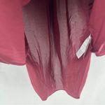 NYDJ 3/4 Perfect Pintuck Blouse Grenache Chiffon NWT Size S Photo 6