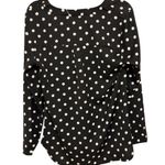 Black & White Polka Dot Blouse – Size Medium | Business Casual Preppy NWT Photo 1