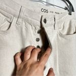 COS  Cream Mid Rise Tapered Straight Leg Jeans Size 31X30 Photo 2