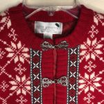 Petite Sophisticate Vintage Sweater Wool Fair Isle Cardigan Women's Small Photo 4