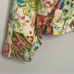 Coldwater Creek  Jacket Button Cotton Floral Patchwork Pink Green Size X-Large Photo 12