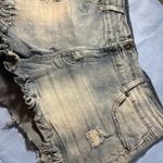 Source Unknown  Light Blue Frayed Jean Shorts Photo 15