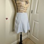 Michael Kors MICHAEL Striped Gray & White A Line Skirt with Zip Back Size 2 Photo 4