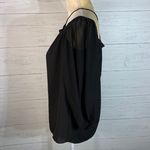 1. State Long Sleeve High Neck Blouse W/ Chiffon Sleeves,Womens size XS Photo 4