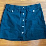 Forever 21 Xxi Hunter Green Denim Button Front Skirt Photo 0