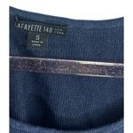 Lafayette 148 Knit Top Women Blue Small Linen Cotton Quiet Luxury Minimalist Photo 3