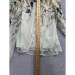 Rachel Zoe Smocked Smocked Neck Floral Chiffon & Base Tee XS Long Sleeve Classic Photo 7