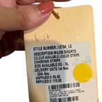 Sancia Blue & White Loulee Milon Striped Tailored Pleated Shorts Women Sz S Photo 9