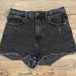 Abercrombie & Fitch Mom Short High Rise Black Jean Shorts Women's size 2 / 26 Photo 0