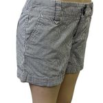 Tommy Hilfiger  Mid Rise Striped Blue White Seersucker Cuffed Shorts Womens 8 Photo 0