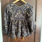 Free People | Never a Dull Moment Cotton Boho Floral Babydoll Peasant Top Medium Photo 2