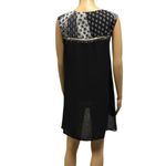 V Cristina Sleeveless Hi Low Tunic Blouse Top Beaded Paisley V Neck Womens Small Black Photo 2