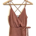 EXPRESS | V-neck Criss Cross Back Front Tie Blouse Photo 0