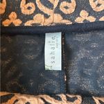 SAHALIE Orange Black Woven Jacquard Mini Skirt Size M Photo 5