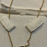 Christian Dior PETIT CD NECKLACE Gold-Finish Metal and Black Lacquer Photo 4