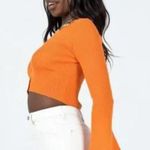 Princess Polly  Orange Courtney Flare Sleeve Cardigan Photo 3