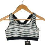 Nike New Pro Criss Cross Bra Top Dry Fit Workout Logo Athletic Geometric Gray S Photo 0