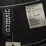 Divided New Black Denim 90’s High Waist Carpenter Jeans White Contrast Stitching Photo 4