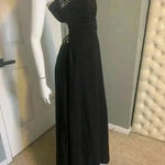 JJ's House JJ’s House One-Shoulder Floor-Length Chiffon Mother of the Bride Dress Size 8 Photo 1