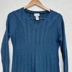 Soft Surroundings Womens Small Cashmere Wool Angora Long Sleeve Sweater Dress Photo 0