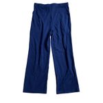 Alina Mae From Belly To Baby Cropped Wide Leg Maternity Pant Size Small Workwear Blue Photo 3