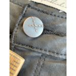 Unpublished  Women's Coated Waxed Pants Black Skinny Leg Sz 25 Photo 5