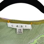 CAbi  Yellow Purple Silk Tunic Sheer Womens XS Swim Coverup Beachy Vacation Wear Photo 1