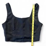 House of Harlow 1960 Women Black Satin Stretch Bustier Corset Crop Tube Tank Top Photo 2