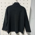 Aerie Quarter Snap Sherpa Pullover Black Size S Photo 2