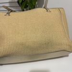 Tory Burch  York straw tote bag shoulder work career travel laptop sleeve Photo 10