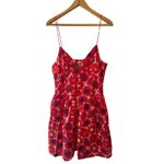 RHODE Rhonda Red Floral Organic Cotton Mini Dress NWT Size 8 Photo 3